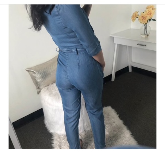 Blue Denim jumpsuit - Picture 1 of 2